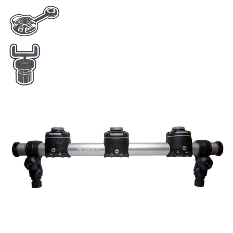 Barre de fixation 3 équipements 500 mm | Fasten Borika