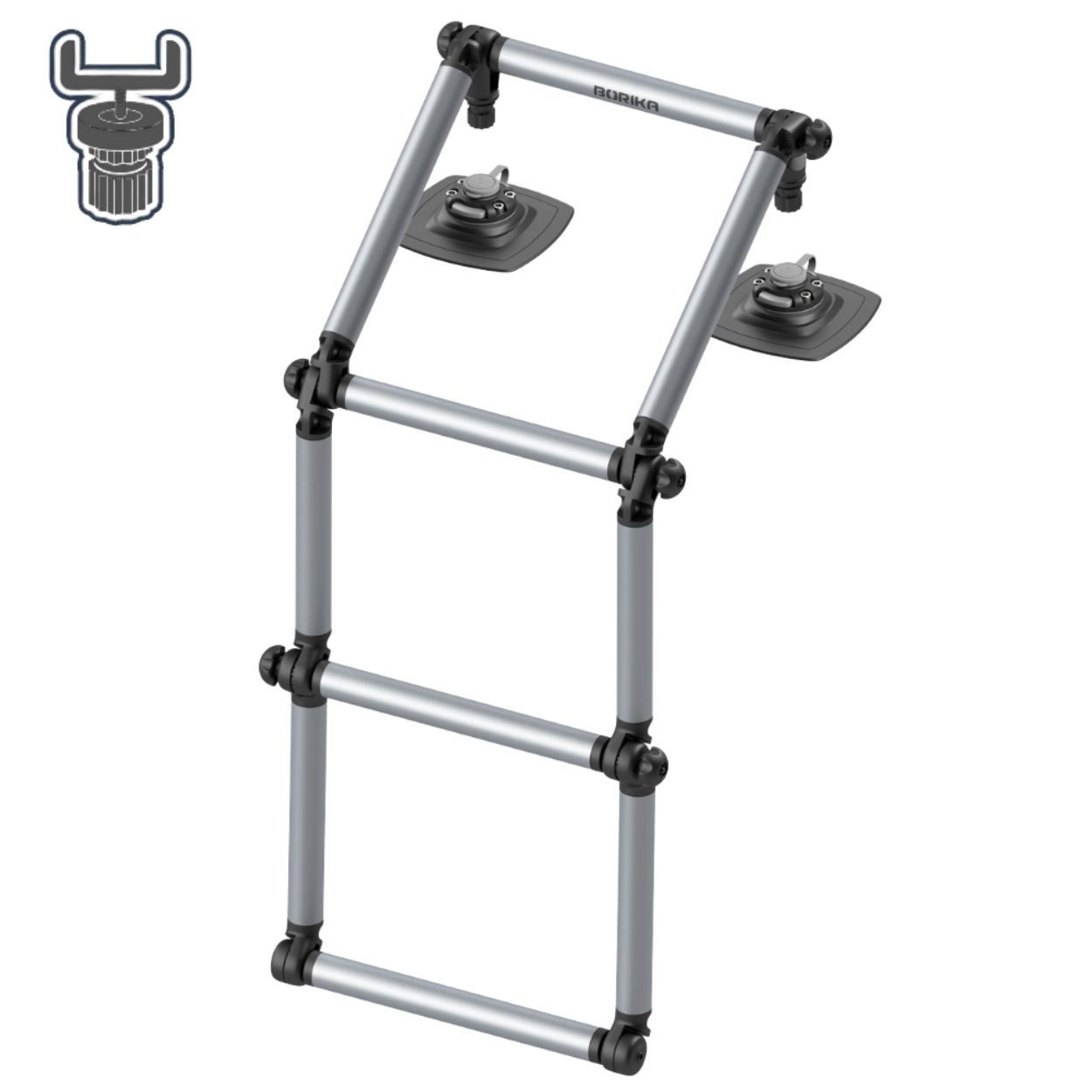 Echelle pour bateau pneumatique semi-rigide | Fasten Borika