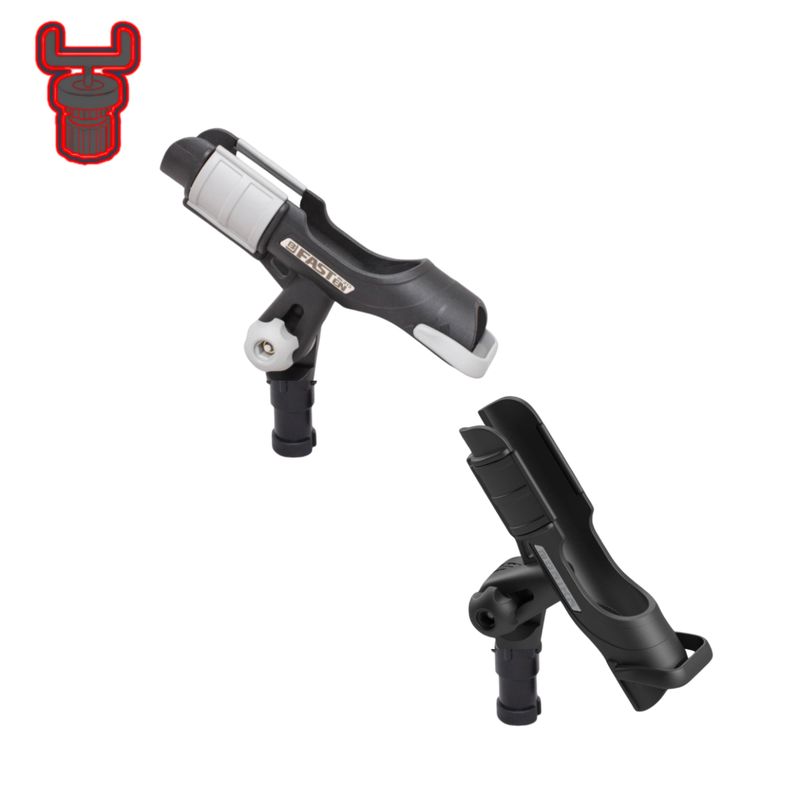 Support de canne orientable Fasten Borika avec adaptateur de fixation Scotty