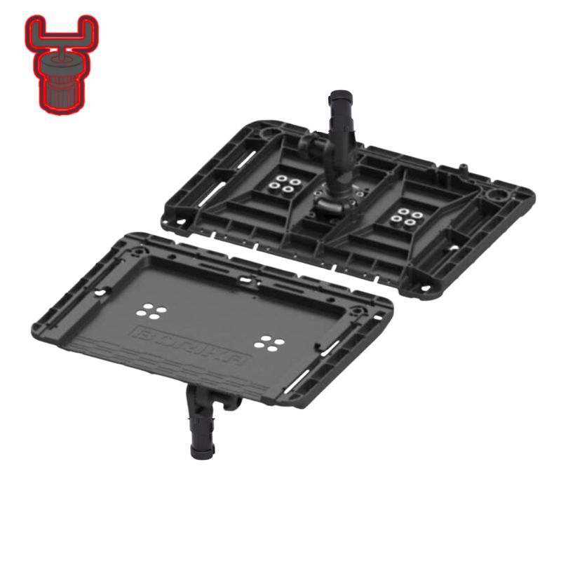 Tablette black édition Fasten Borika avec adaptateur de fixation Scotty