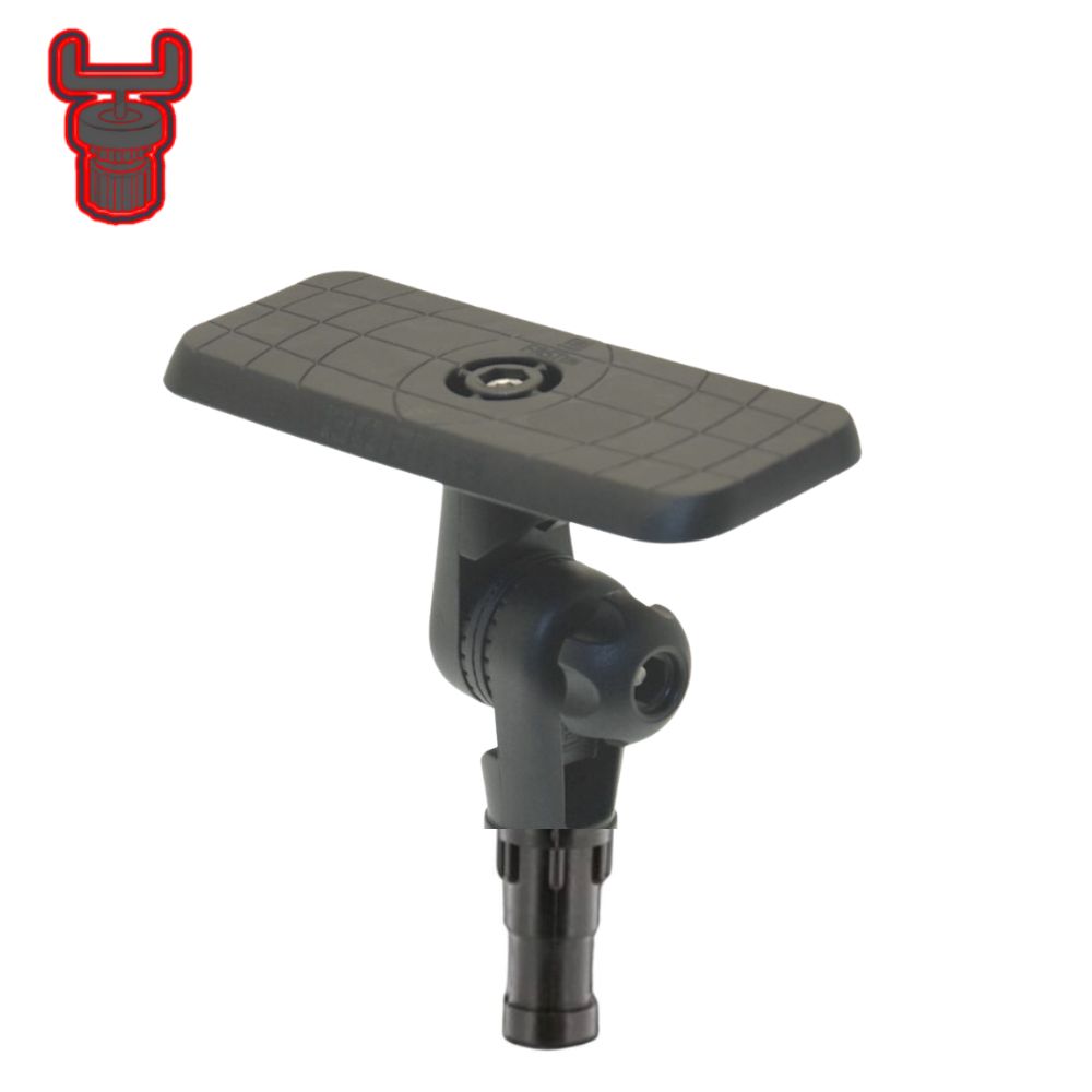 Tablette rectangulaire orientable Fasten Borika avec adaptateur de fixation Scotty