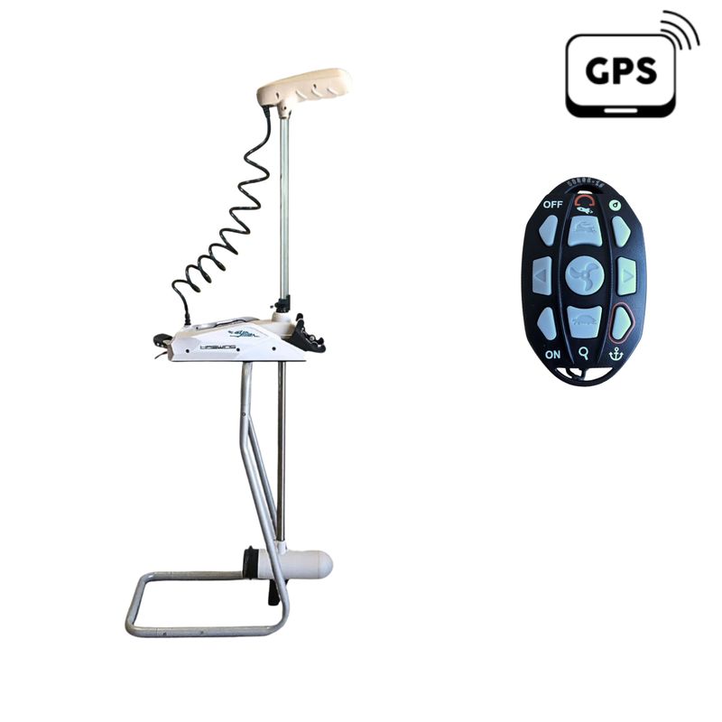 Moteur électrique HASWING CAYMAN-B 80 GPS – 24V – 80 Lbs – Version 1.6 – 152 cm / Blanc – NOUVEAU MODELE