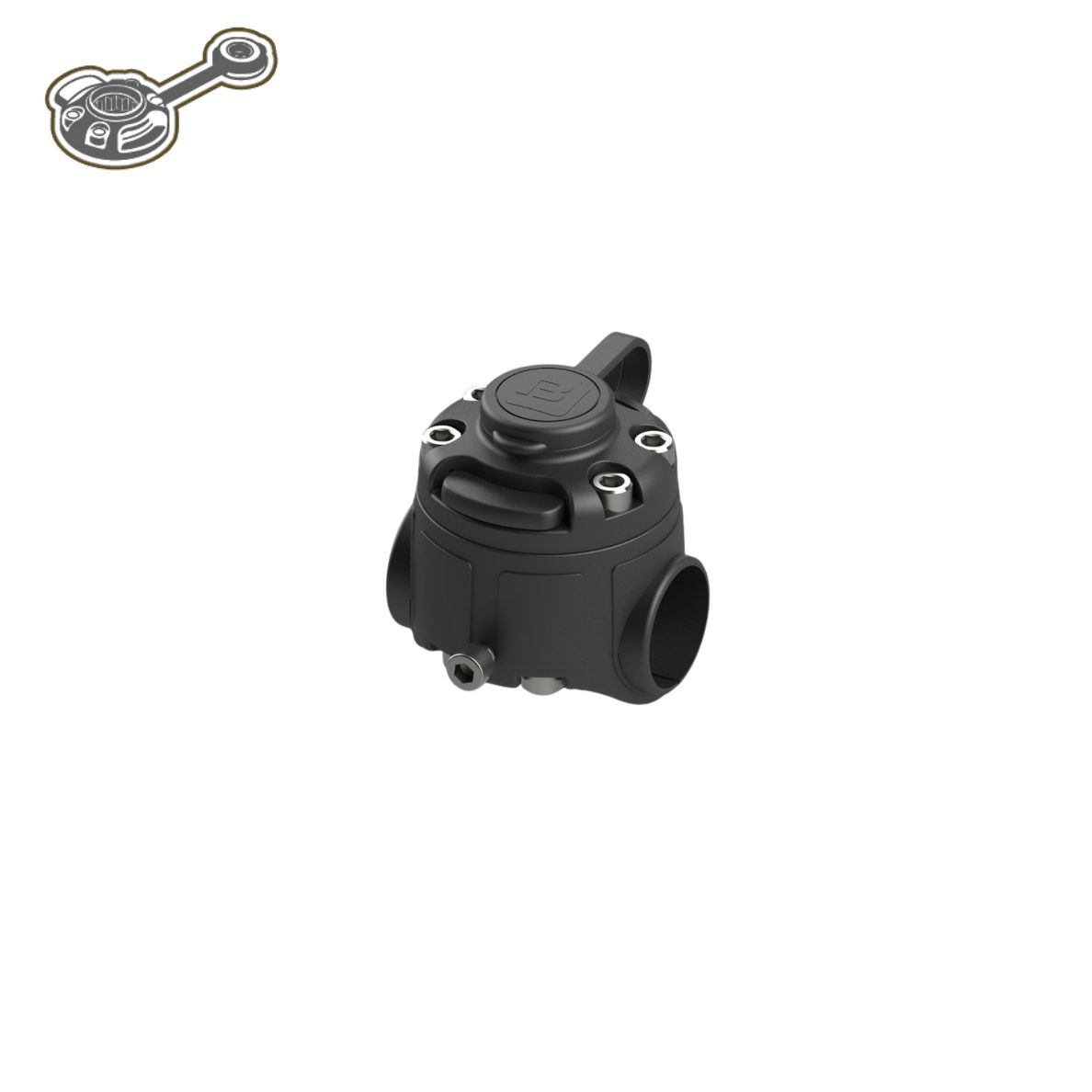 Embase Fast-clip tube rond Ø22/25 mm | Fasten Borika