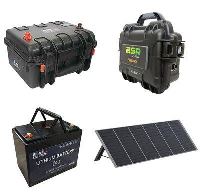 Batteries lithium-ion / batteries lithium-LiFePo4 / Panneau Solaire