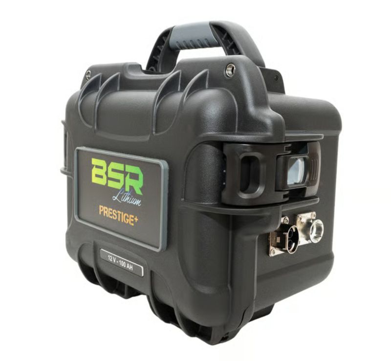 Batterie Lithium BSR Valise PRESTIGE+ LifePo4 Gen3 12V/100Ah + chargeur+ prise sondeur
