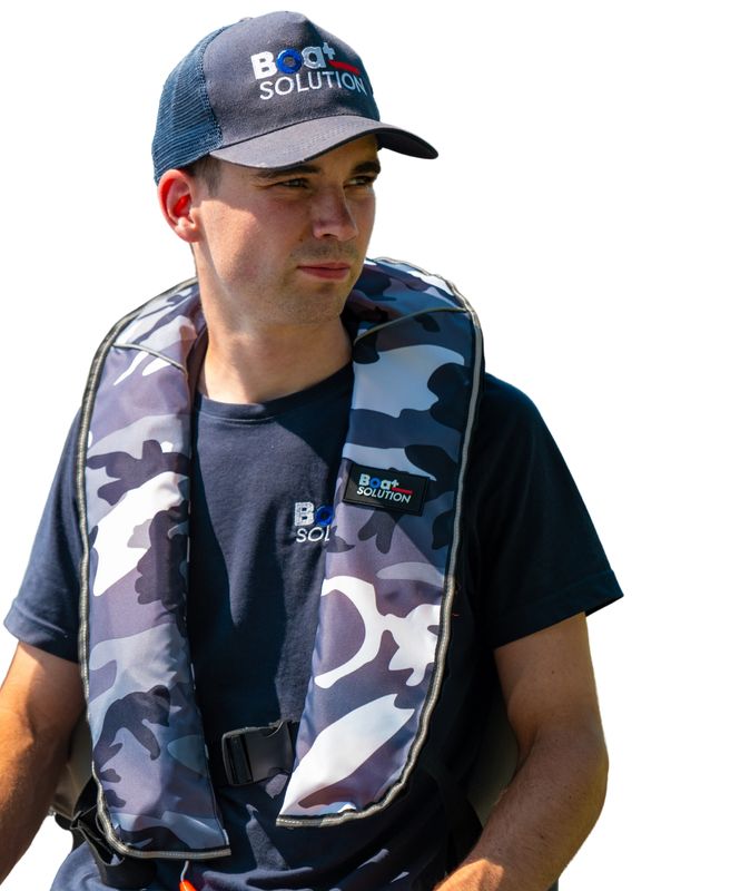 Gilet de sauvetage automatique camouflage N&amp;B Boat Solution