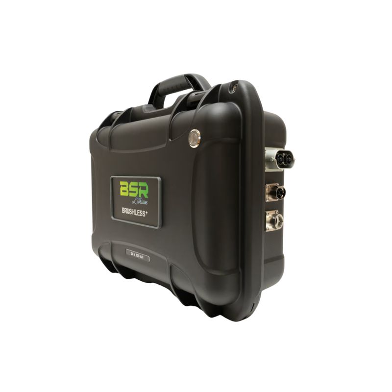 Batterie Lithium BSR Valise BRUSHLESS+ LifePO4 Gen3 24V/100Ah + chargeur étanche 10
