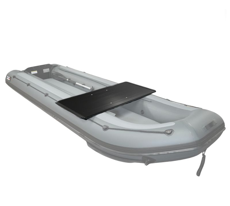 Pontage en aluminium noir pour bateau Hybrid (canoë / catamaran / bateau pneumatique) | Boat Solution France