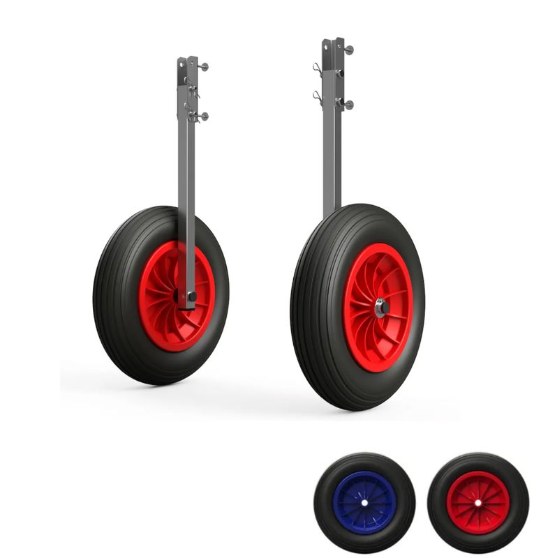 Roues de halage increvables et de mise à l'eau relevables 350