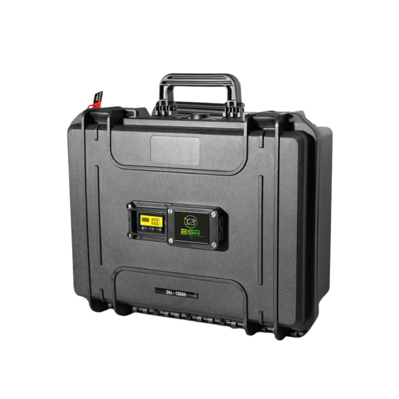 Batterie Lithium BSR Valise ECO LifePO4 24V/100 Ah avec Chargeur