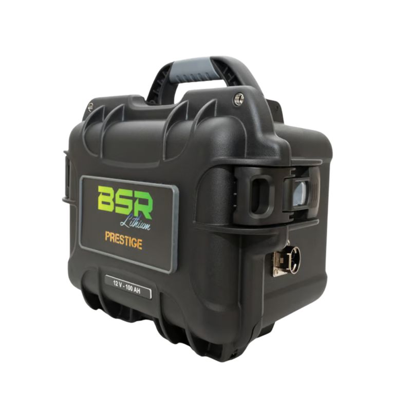 Batterie Lithium BSR Valise PRESTIGE LifePo4 Gen3 12V/100Ah + chargeur non étanche 10Ah