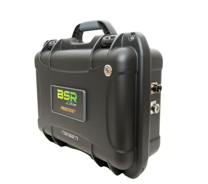 Batterie Lithium BSR Valise PRESTIGE+ Gen3 24V/100 Ah + chargeur + prise sondeur