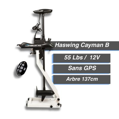 Moteur électrique Haswing Cayman B - 55 Lbs - 12 V - arbre 137 cm