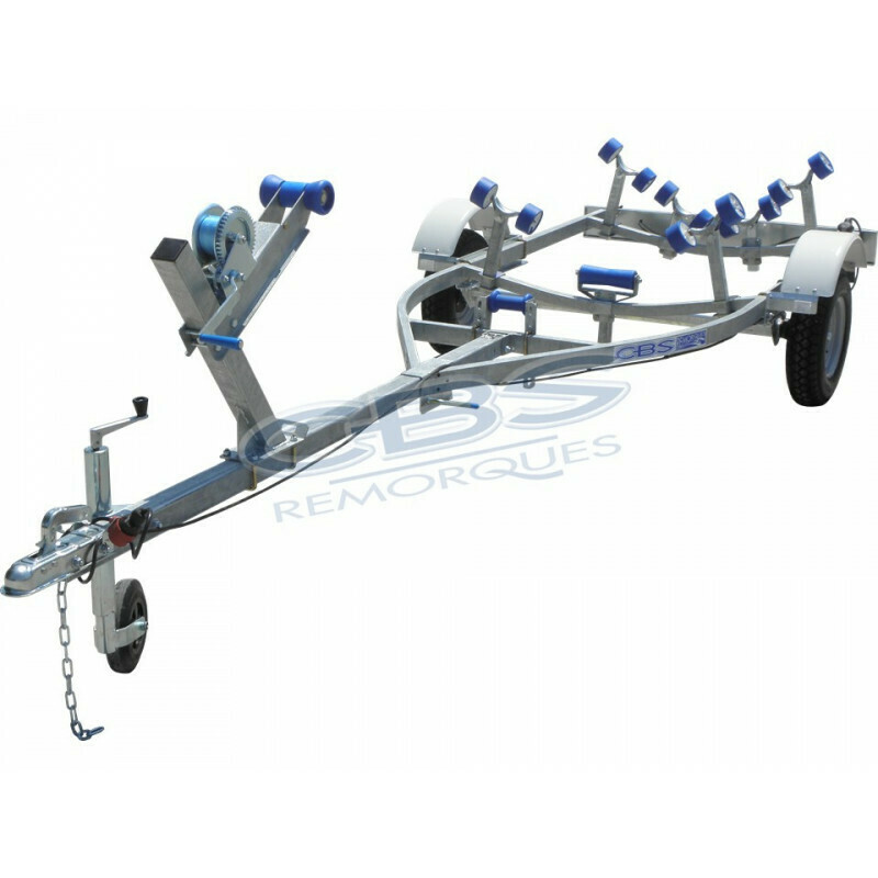 Remorque bateau pour semi-rigide CBS M0340