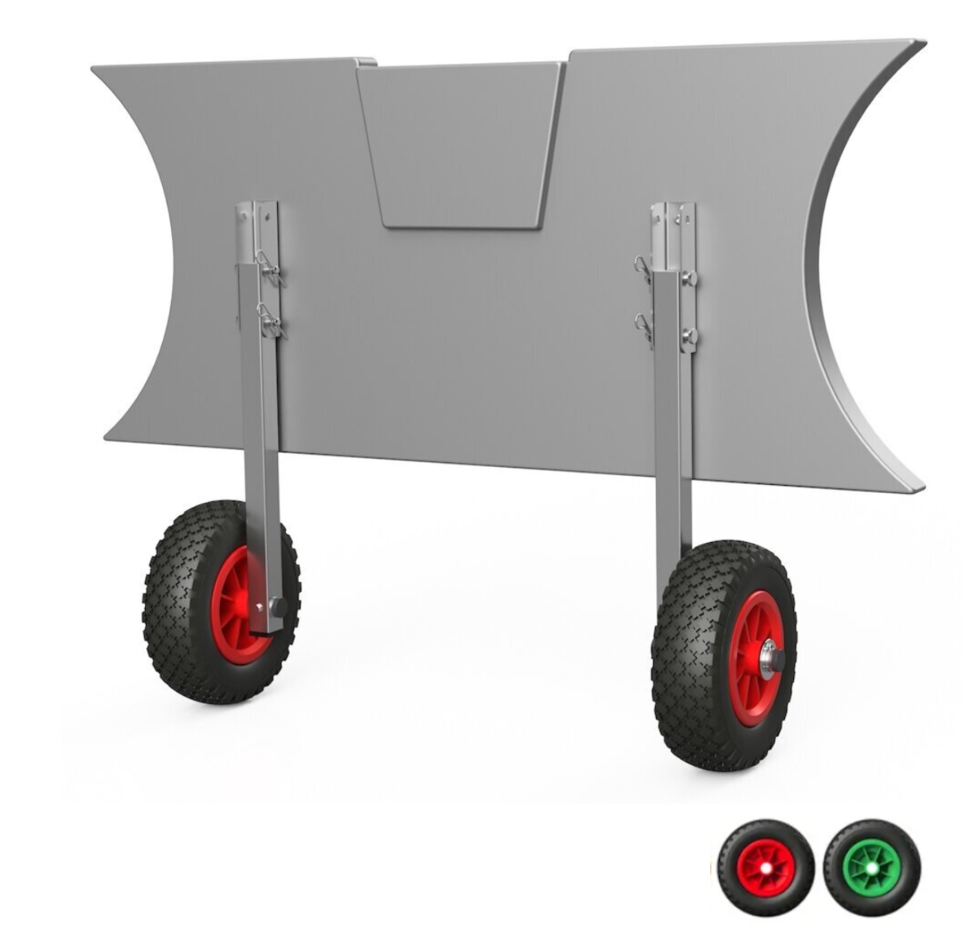 Roues de halage increvables et de mise à l'eau relevables 200