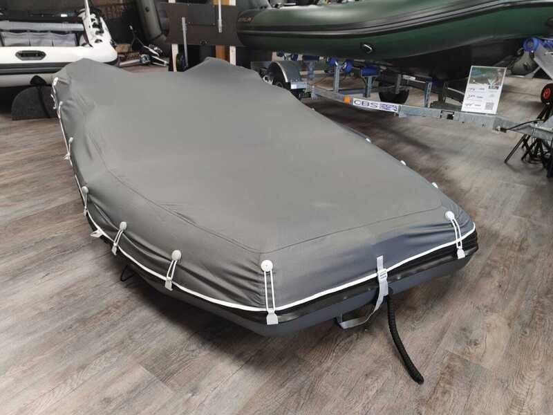 Bâche protection grise pour bateau pneumatique Pro Fisher, Nautic et Premium