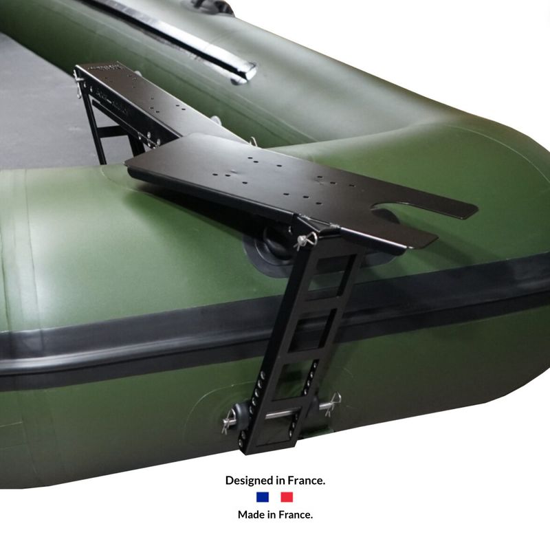 Support moteur avant en inox pour bateau pneumatique | Boat Solution France