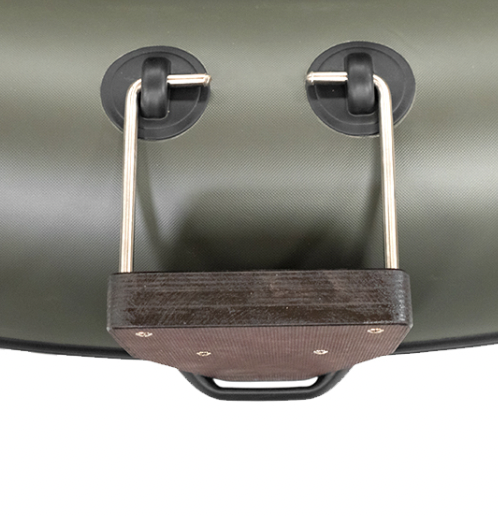 Support moteur pour bateau pneumatique ou float tube