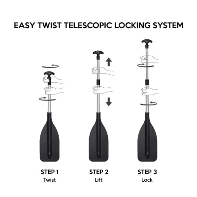 Pagaie télescopique 70 cm – 120 cm