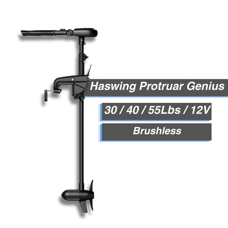 Moteur électrique Haswing Protruar GENIUS - 30/40/55 Lbs (réglable sur 3 puissances) - 12 V