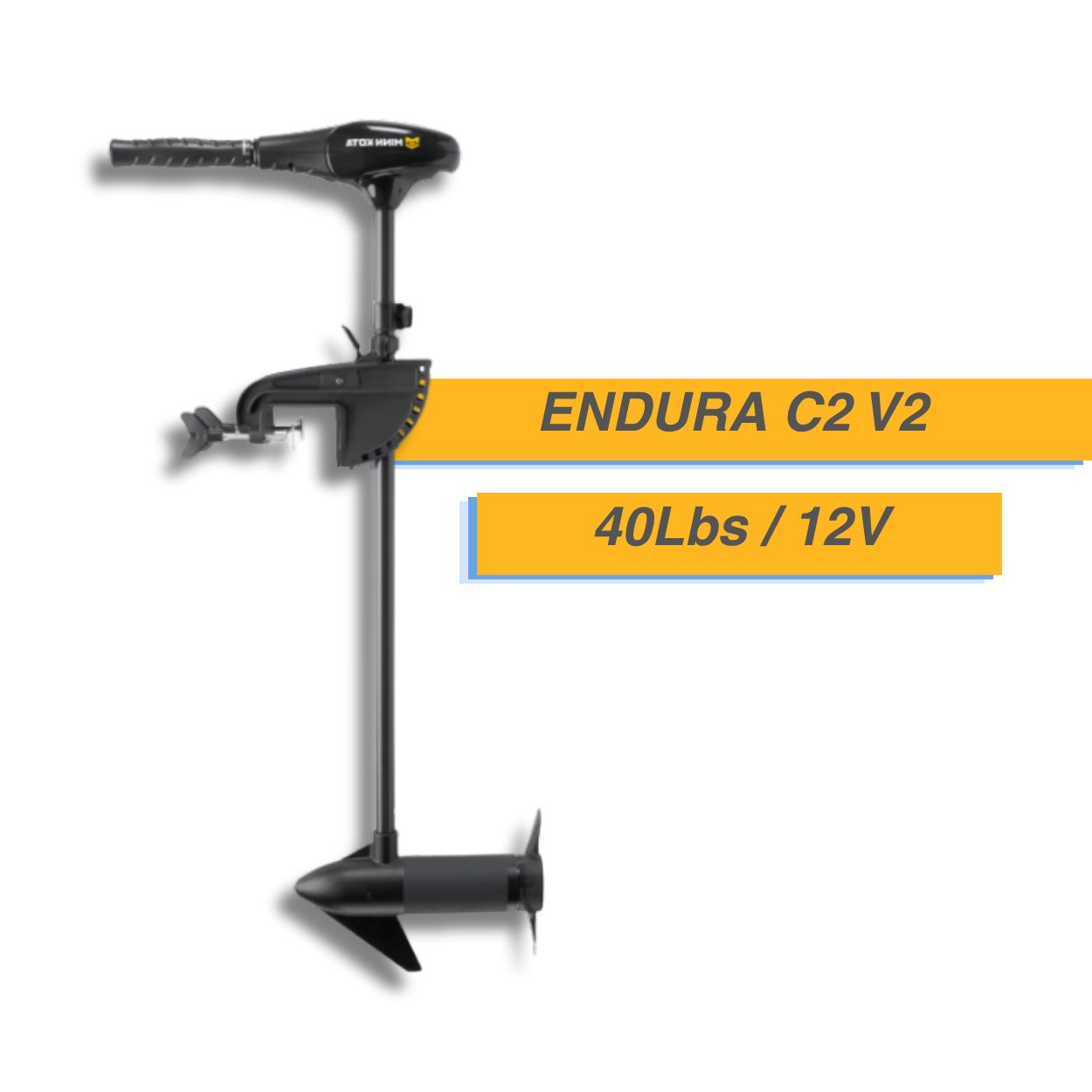 Moteur électrique Minn Kota Endura C2 V2 - 40 Lbs - 12 V