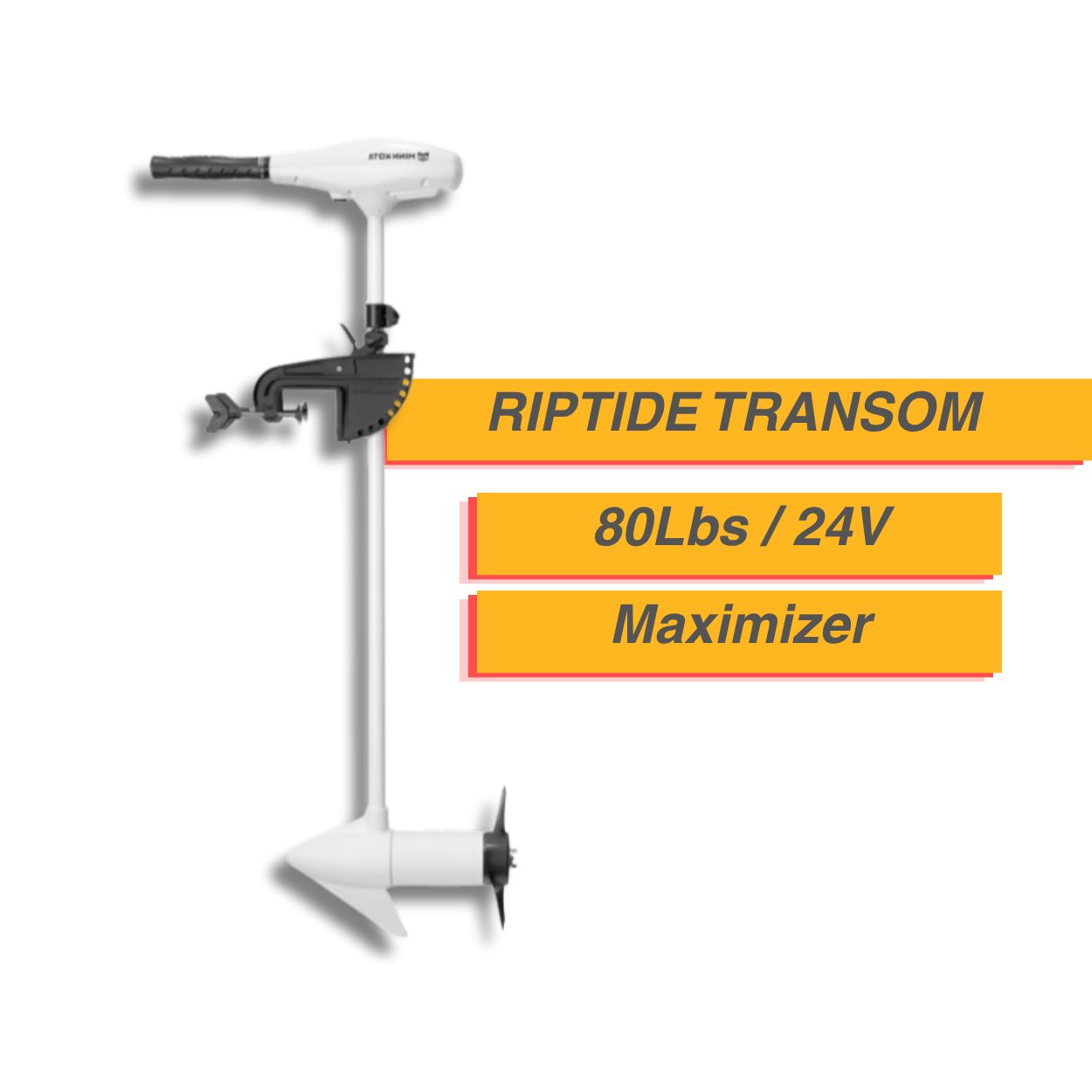 Moteur électrique Minn Kota Riptide Transom - 80 Lbs - 24V Maximizer