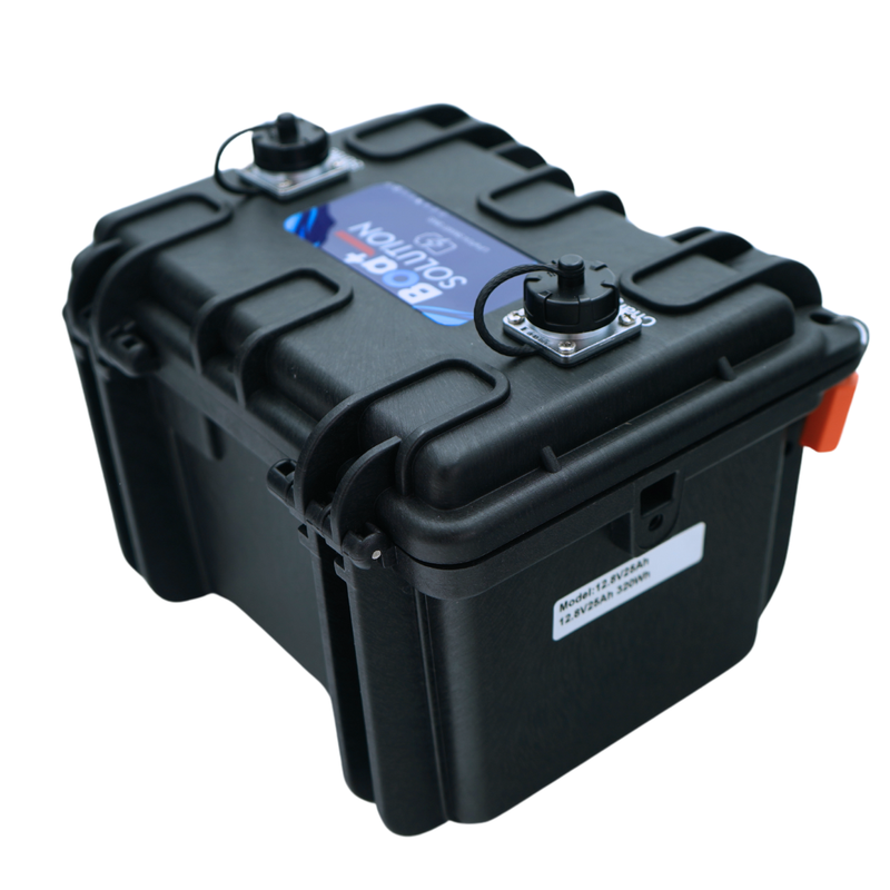 Valise batterie lithium Lifepo4 Boat Solution France 12 V - 25 Ah avec sortie régulée