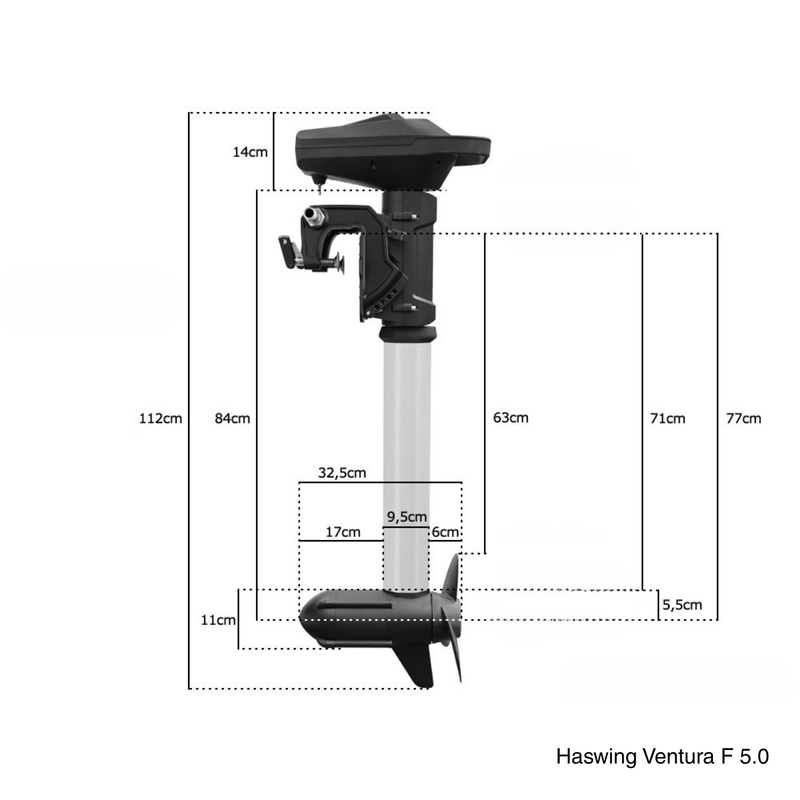 Moteur électrique Haswing Ventura F 5.0 - 160Lbs - 24V