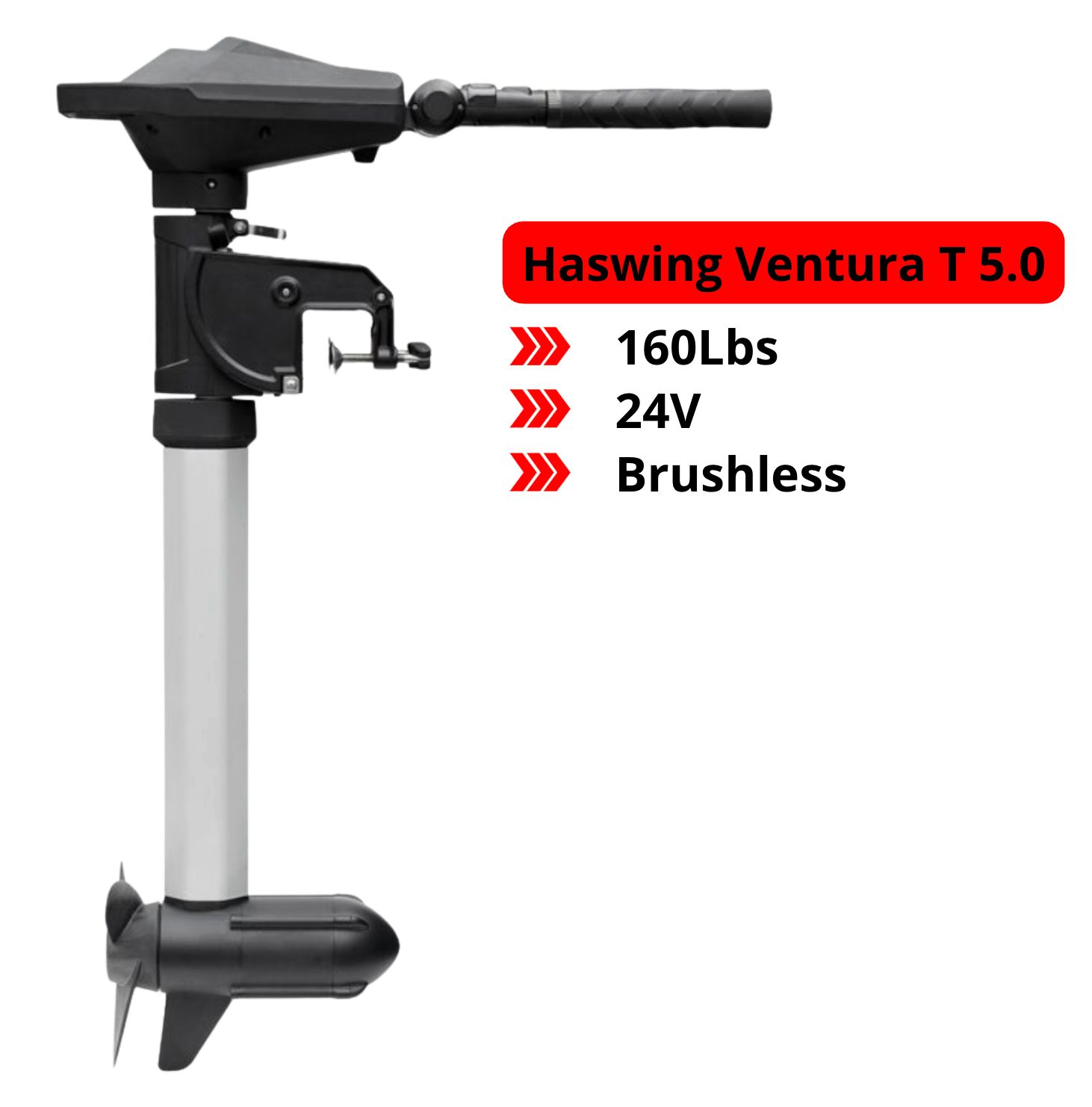 Moteur électrique Haswing Ventura T 5.0 - 160Lbs - 24V