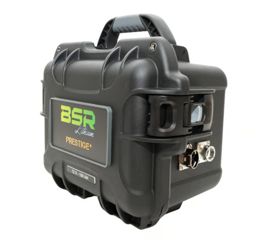 Batterie Lithium BSR Valise PRESTIGE+ LifePo4 Gen3 12V/100Ah + chargeur + prise sondeur