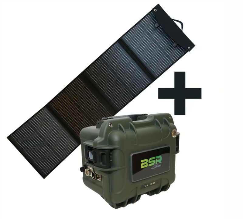 Batterie Lithium BSR Valise PRESTIGE PLUS Gen3 12V/100 Ah + Panneau Solaire 120w +chargeur