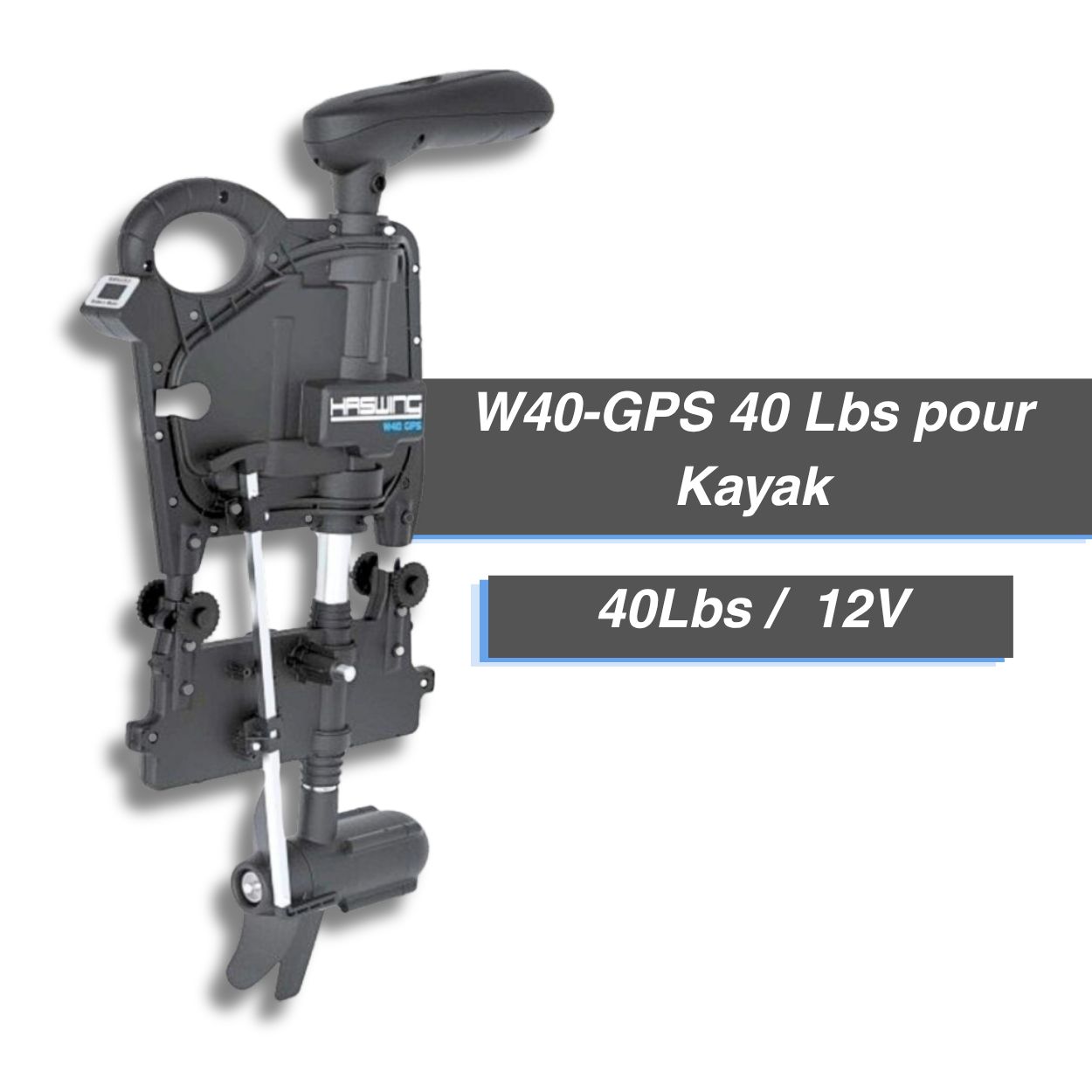 Moteur électrique HASWING W40-GPS 40 Lbs pour Kayak