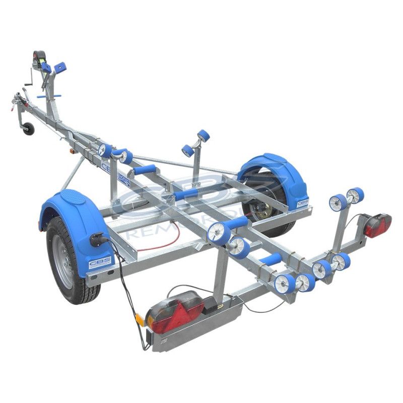 Remorque bateau pour semi-rigide CBS T8RF