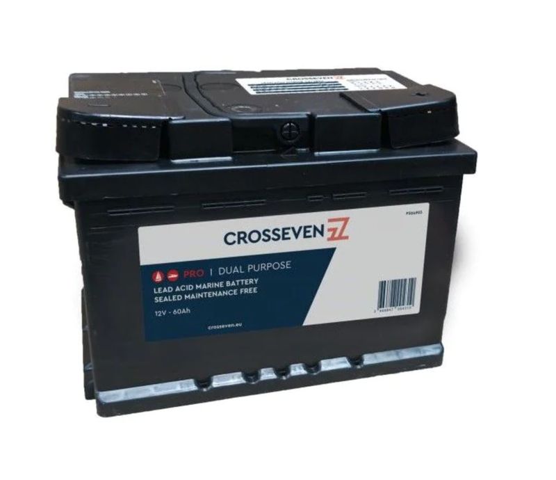 Batterie Pro calcium 60 Ah Crosseven (Batterie de démarrage)