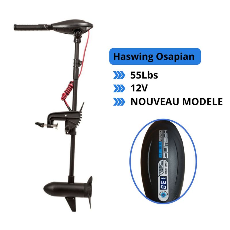 Moteur électrique Haswing Osapian - 55 Lbs - 12 V 2026