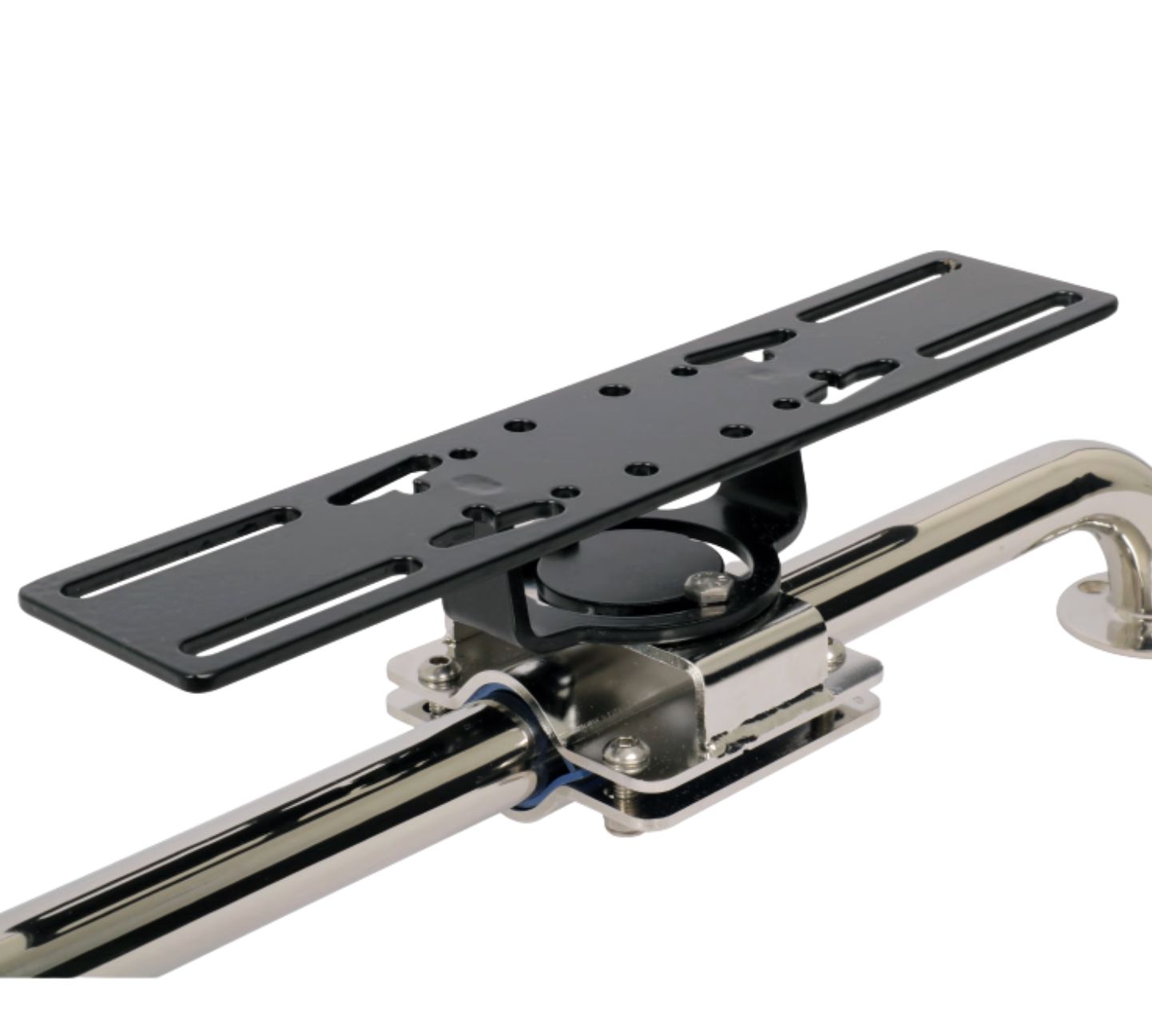 Pack support écran GPS/sondeur (7 à 15 pouces) + bride inox Ø22 à 35 Seanox by Amiaud