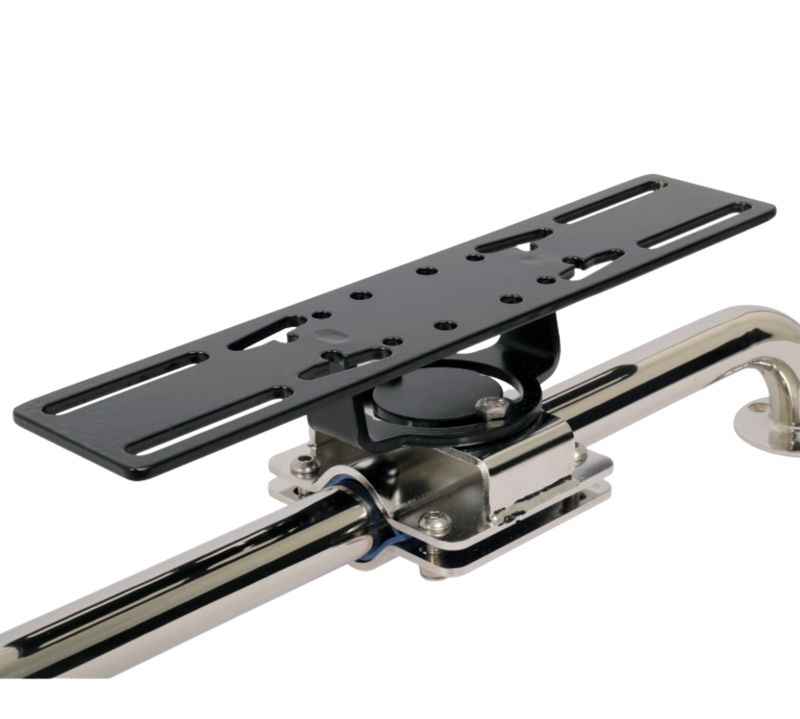 Pack support écran GPS/sondeur (7 à 15 pouces) + bride inox Ø22 à 35 Seanox by Amiaud