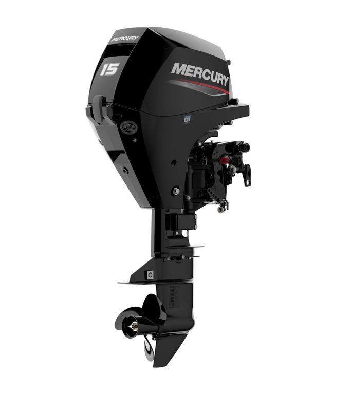Moteur thermique hors-bord Mercury 15 cv - 4T - EFI - commande à distance - démarrage électrique