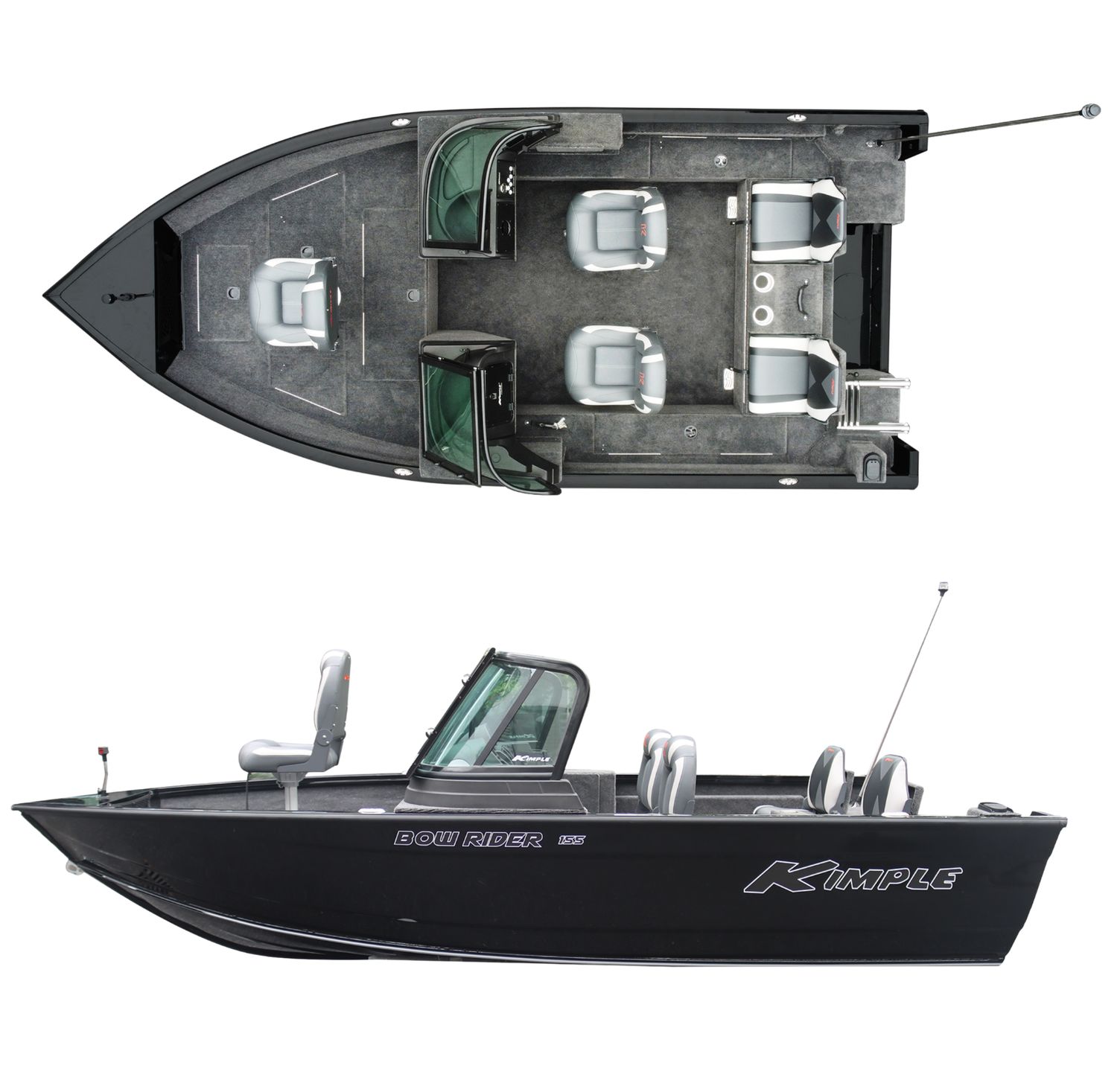 Bateau Kimple Bow Rider BR155-A Double Console