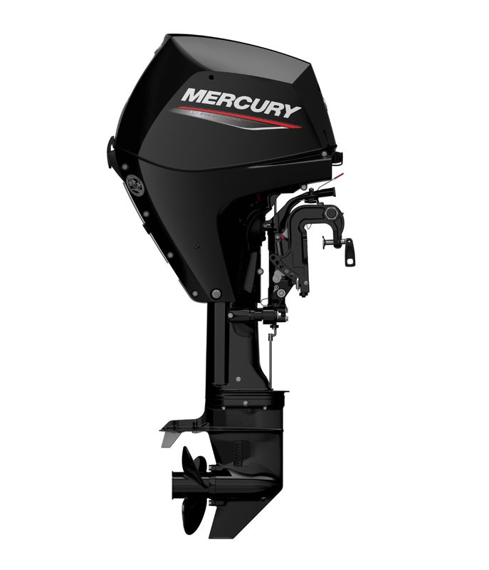 Moteur thermique hors-bord Mercury 25 cv - 4T - EFI - commande à distance - démarrage électrique