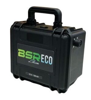 Valise ECO - LiFePO4 -12V 50Ah - Prise moteur 50A + chargeur 10A