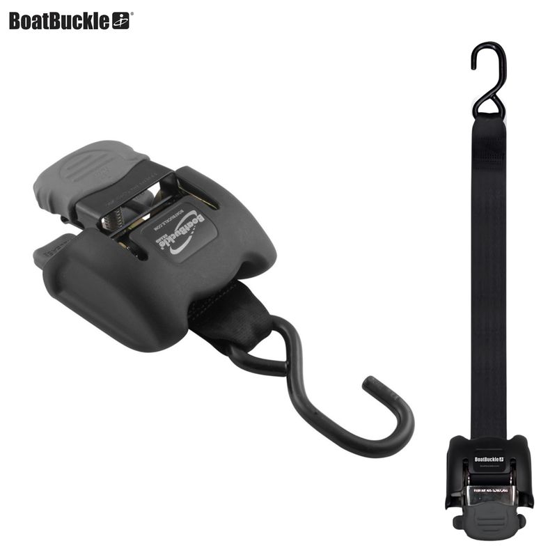 Sangle d’arrimage automatique à enrouleur G2 – 50 mm × 108 cm – Résistance 1 250 kg – À l’unité | BoatBuckle