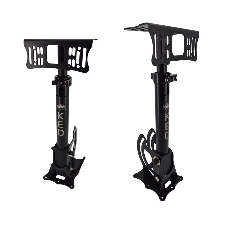 Support double écran de sondeur sur vérin pneumatique KED