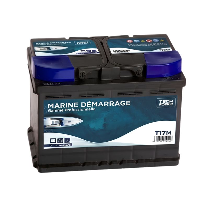 Batterie Marine Démarrage Tech Power T17M – 12V 72Ah 640A