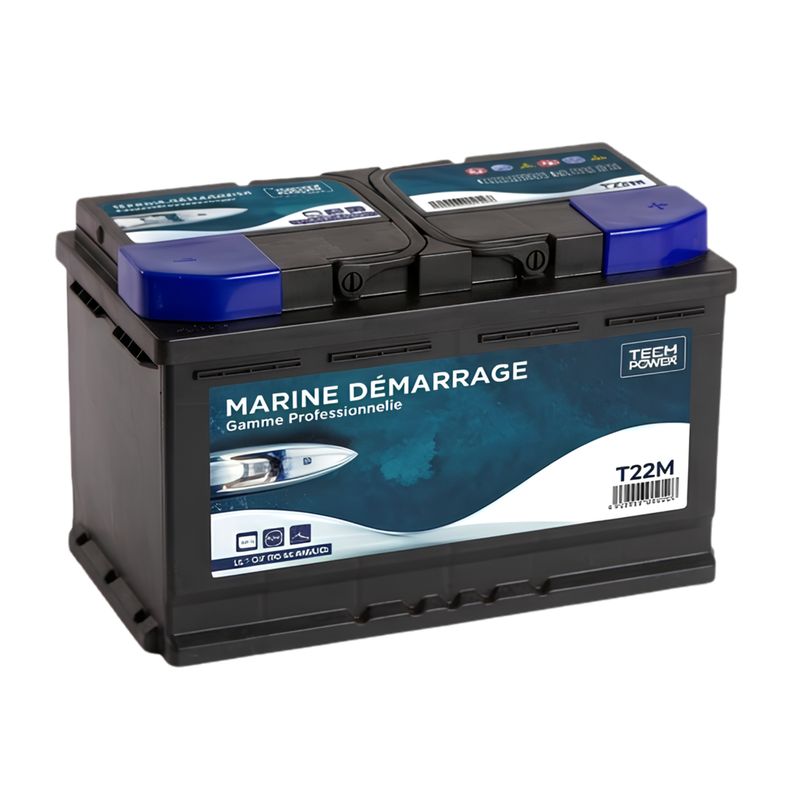 Batterie Marine Démarrage Tech Power T22M – 12V 100Ah 800A