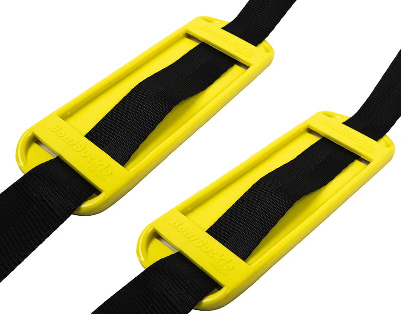 Lot de 2 coussinets de protection pour sangles d’arrimage – Petit modèle – 52 mm – Jaune | BoatBuckle