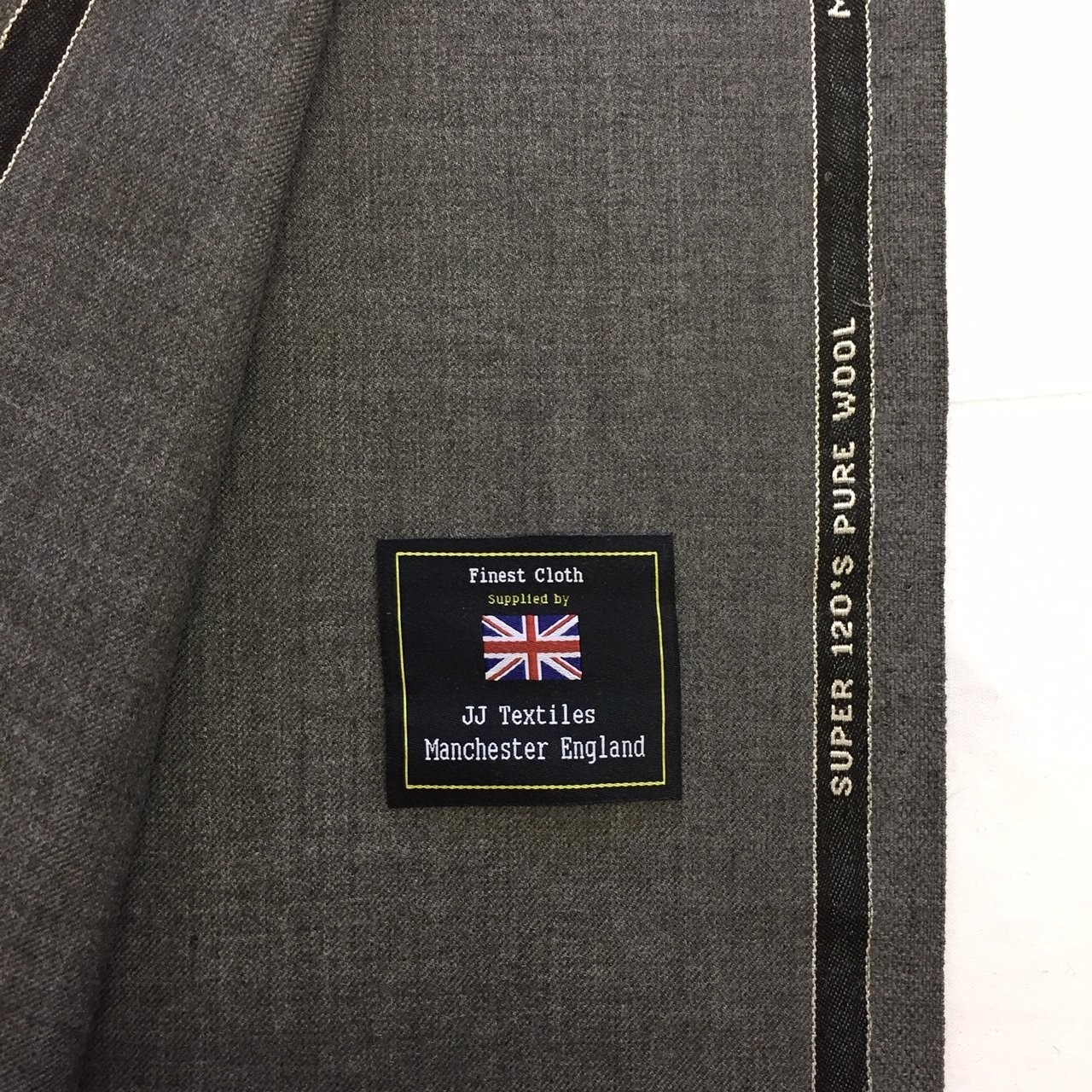 Woven In England 290g PER METRE Dark Navy Super 120s wool Suit Fabric