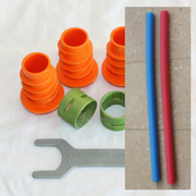 2 x Hoop Kit COMPLETE - 7 parts and 2 Noodles 2 x Hoop Kit COMPLETE - 7 parts and 2 Noodles