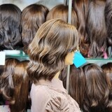 פאה קאסטם מחודשת שיער טבעי,ייבוש טבעי.יד שניה המצב טוב #2548