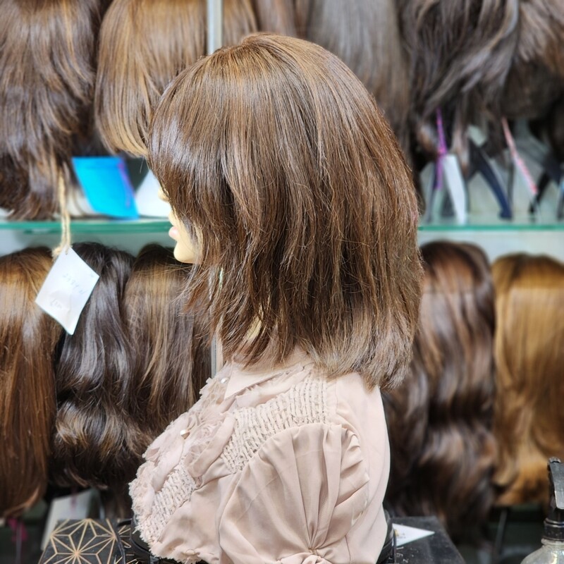 פאה קאסטם שיער טבעי מחודשת יד שניה במצב טוב #1432